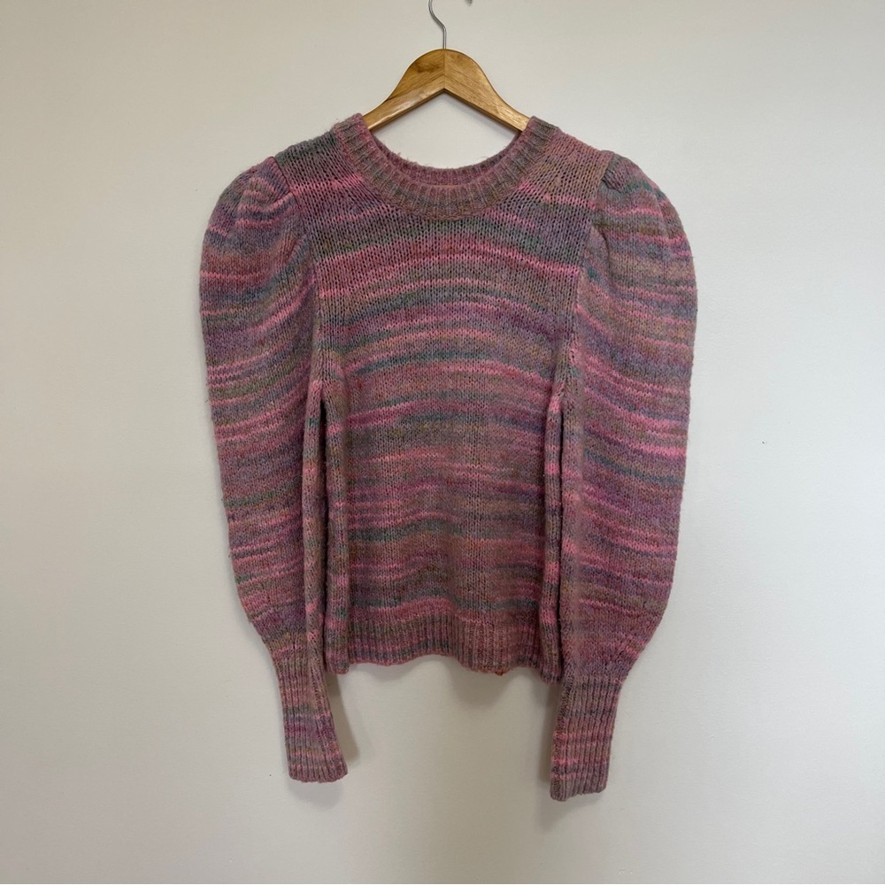 Loveshackfancy Aquarius Pullover Pink Striped Kni… - image 3